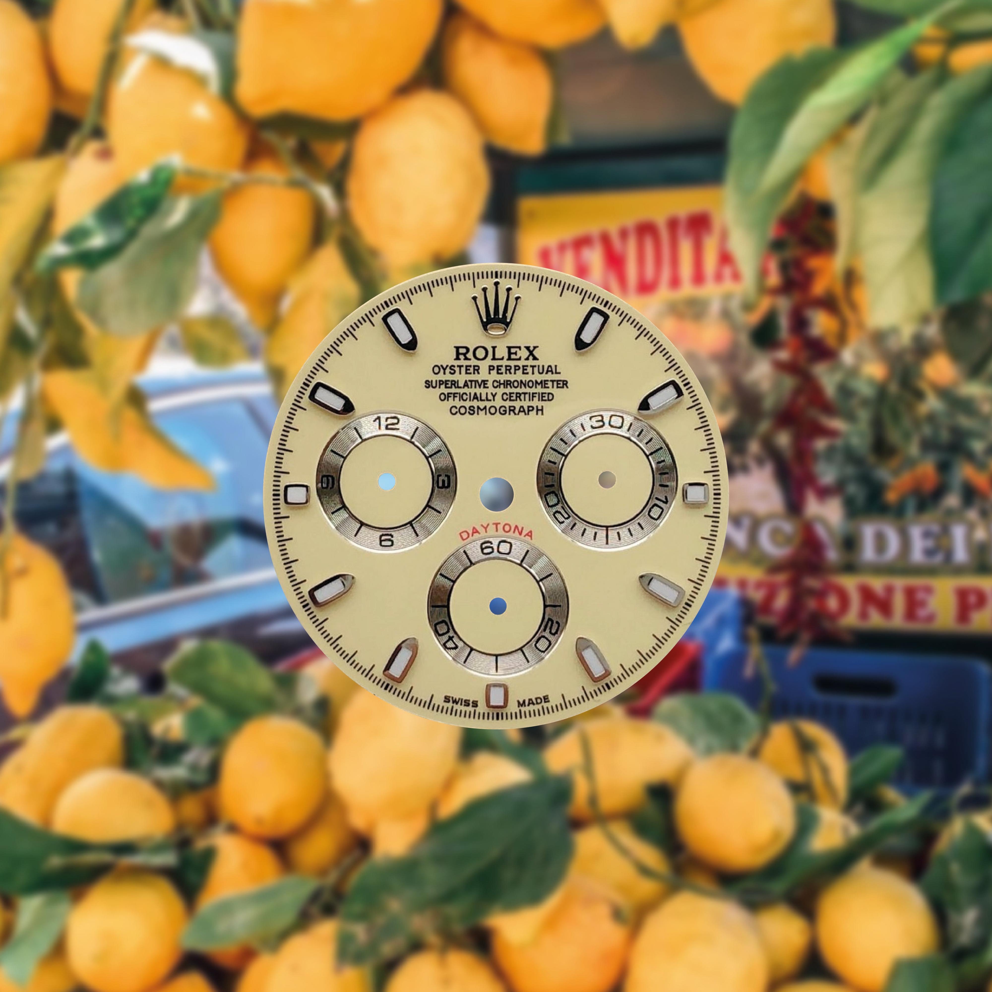 Custom Rolex Daytona 116520 &quot;Panna Lemon&quot; Dial 40mm - Cal 4130