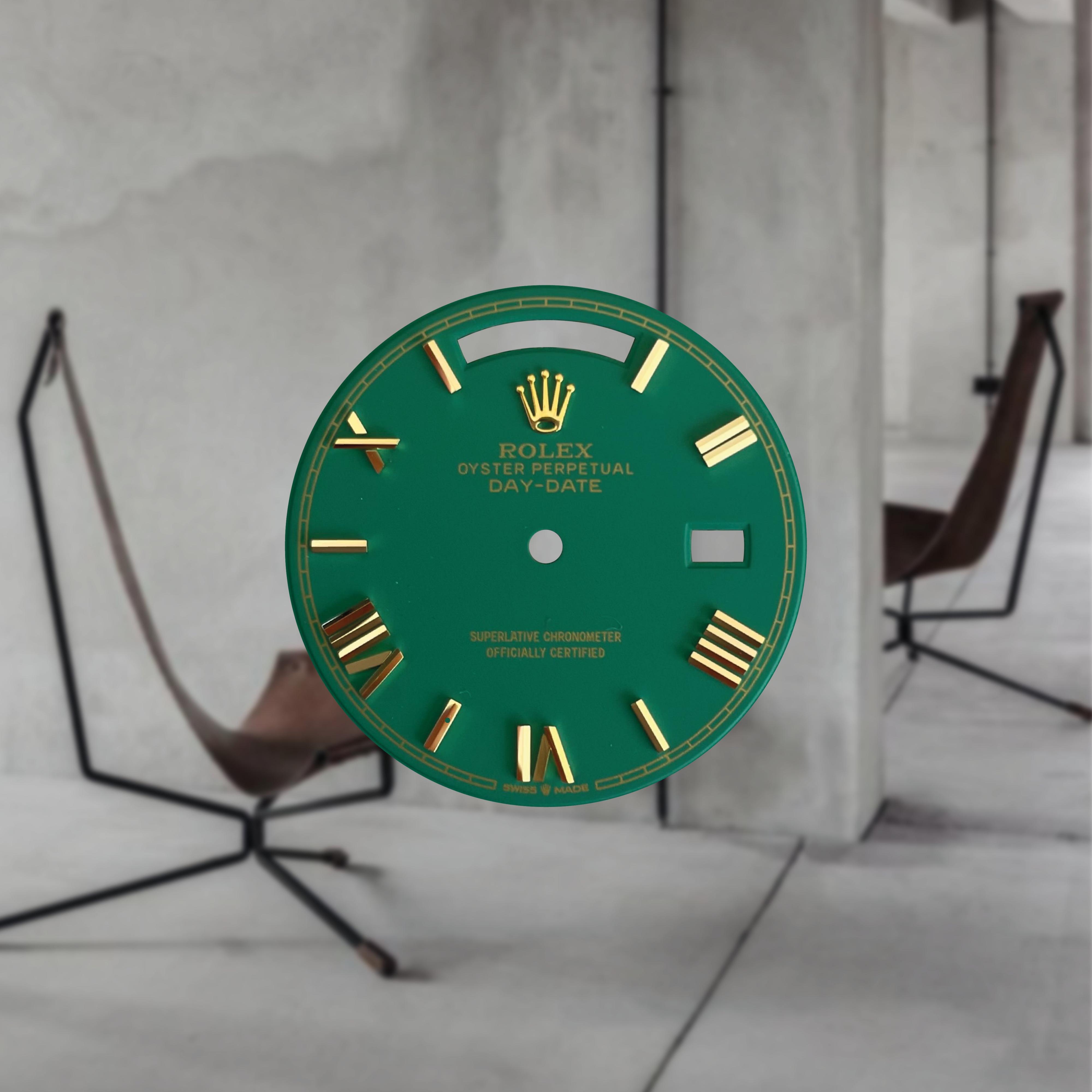 Custom Rolex Day-Date 228238 Green Matte Dial 40mm - Cal 3255